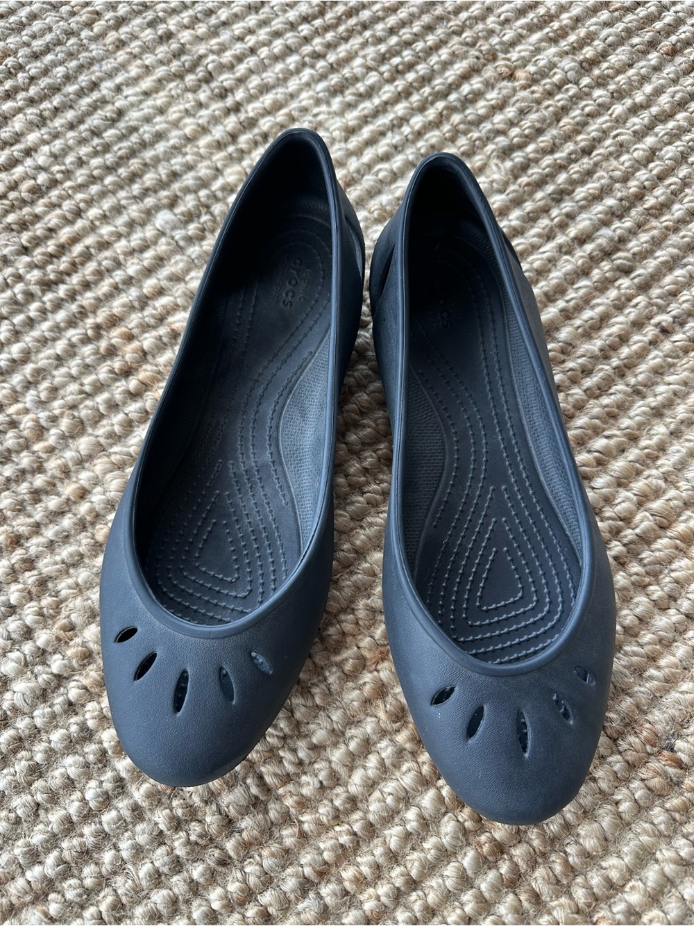 CROCS Black Women's Ballet Flat - Picture 2 of 5